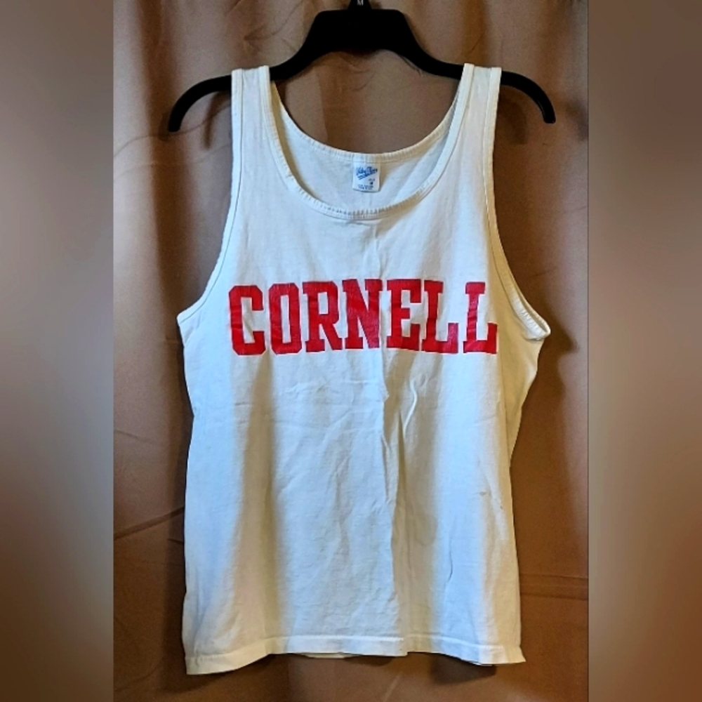 Vintage Cornell College Muscle Tank Top Single Stitch